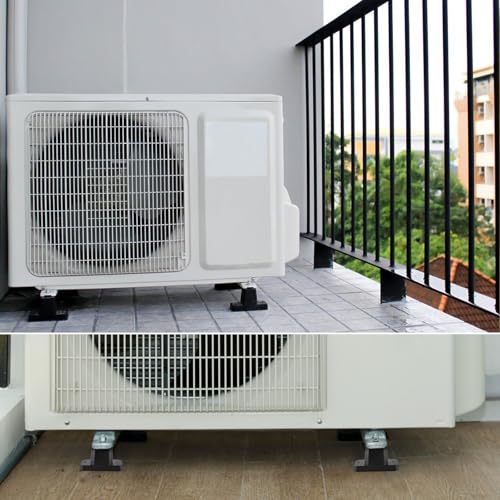 BEASAFY 4 Stück Schwingungsdämpfer Klimaanlage, Gummidämpfer Vibrationsdämpfer, Gummilager Klimaanlagen Stoßdämpfer für Innen-und Außenklimaanlagen (Schwarz)