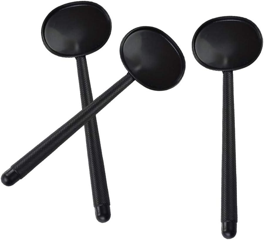 3pcs Handheld Eye Occluder Professional Plastic Black Eye Occluder Eye Chart Occluder for Vision Test
