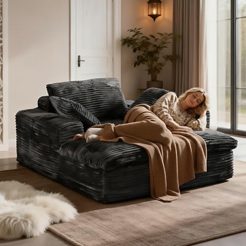 KeepCharm 【US Stock】 68" Oversized Chaise Lounge Chair Indoor, Extra