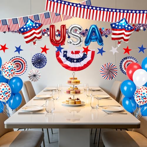 Budget 41-Piece Patriotic Golf Cart Kit