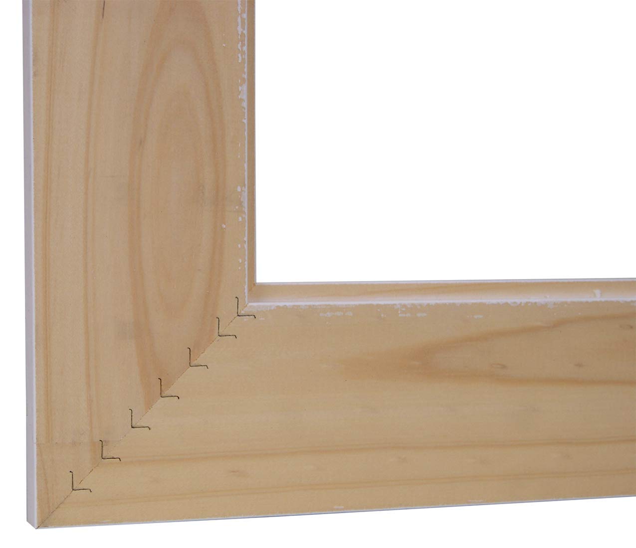 CHELY INTERMARKET, Espejo de Pared 40x60cm (55,50x76,50cm)(Blanco) MOD-105 Ideal para peluquerías, salón, recibidor, Comedor, Dormitorio y oficinas. Fabricado en España. Material Madera.