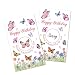 SRWNFOS 50Pcs Welcome to The Birthday Party Scratch Off Game, Butterfly Scratch Cards for Birthday Party, Lottery Group Game Raffle Tickets for Butterfly Lovers, Funny Floral Baby Shower Activity