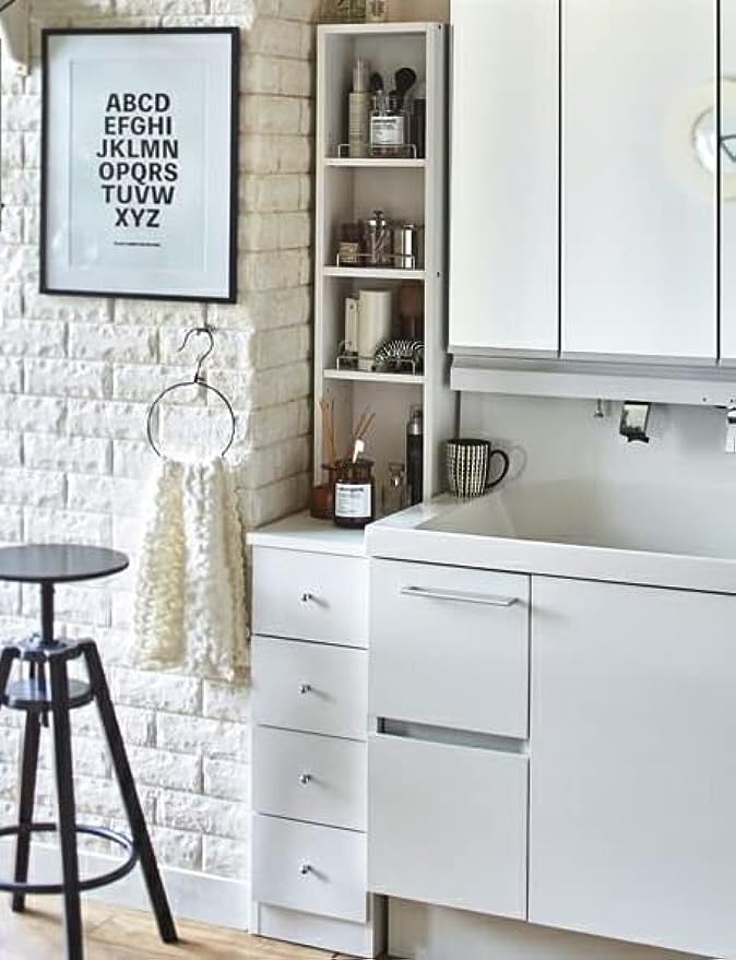 Amazon｜すきま収納棚 幅30cmランドリーラック サニタリーチェスト