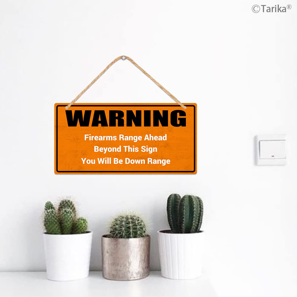 Sigo Signs – Firearms Range Sign: ‘Ahead Beyond This Sign You Will Be Down Range’ – Durable Outdoor