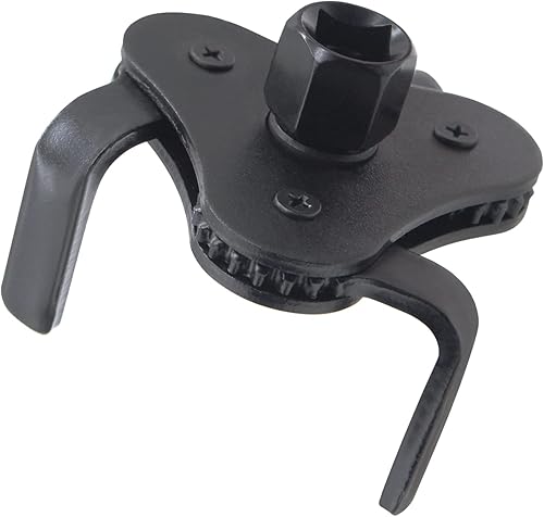 Miniatura 1 de amavoler Herramienta de llave de filtro de aceite ajustable de 3 mandíbulas de 2-12 a 4.5 pulgadas (3 mandíbulas universales), gran herramienta de
