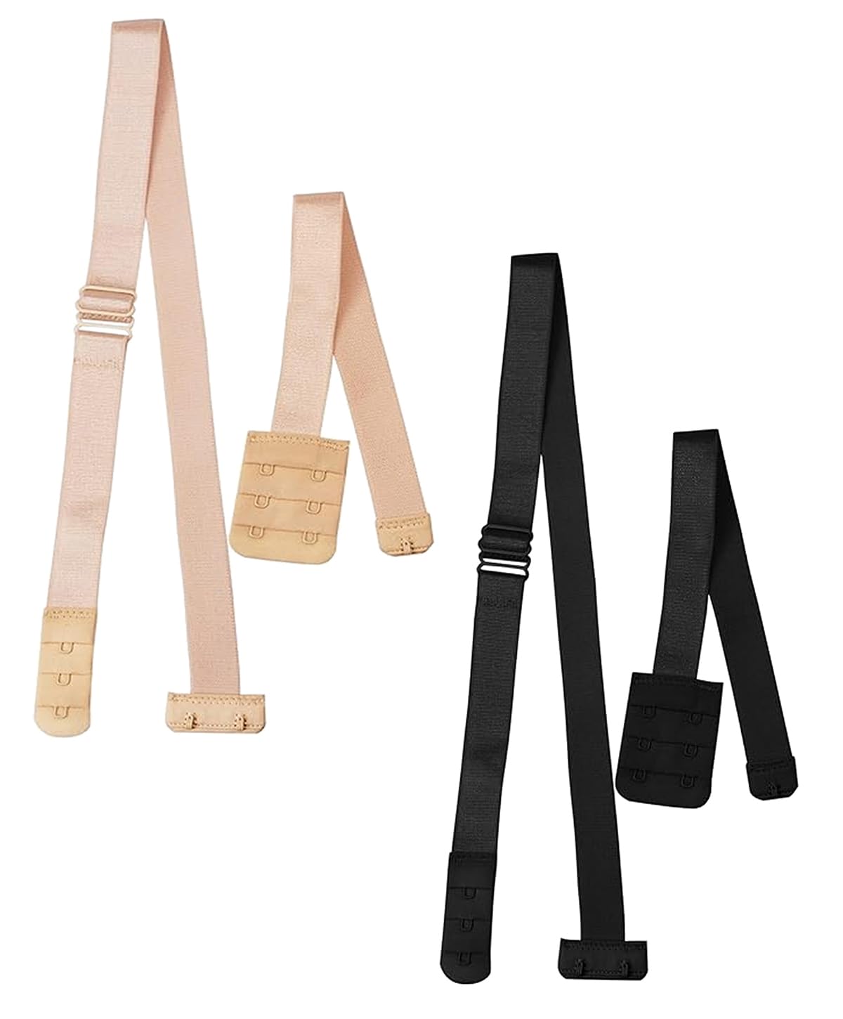 Women's And Girls Low Back Bra Adjustable Strap Convertor 2 Hook Extender Strap Extender for Backless Outfits Soft Bra Strap for Women in Pregnancy or Weight gain (Pack Of 2)