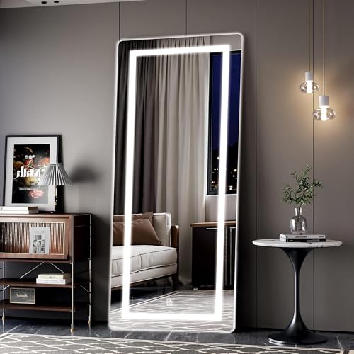 Image of Creative Arts n Frames LED Wall Mount HD Mirror with 3 Color Light Tone for Home Wall Living Room Bedroom Bathroom Hotel Decor Items (18x36 Full Length Rectangle)
