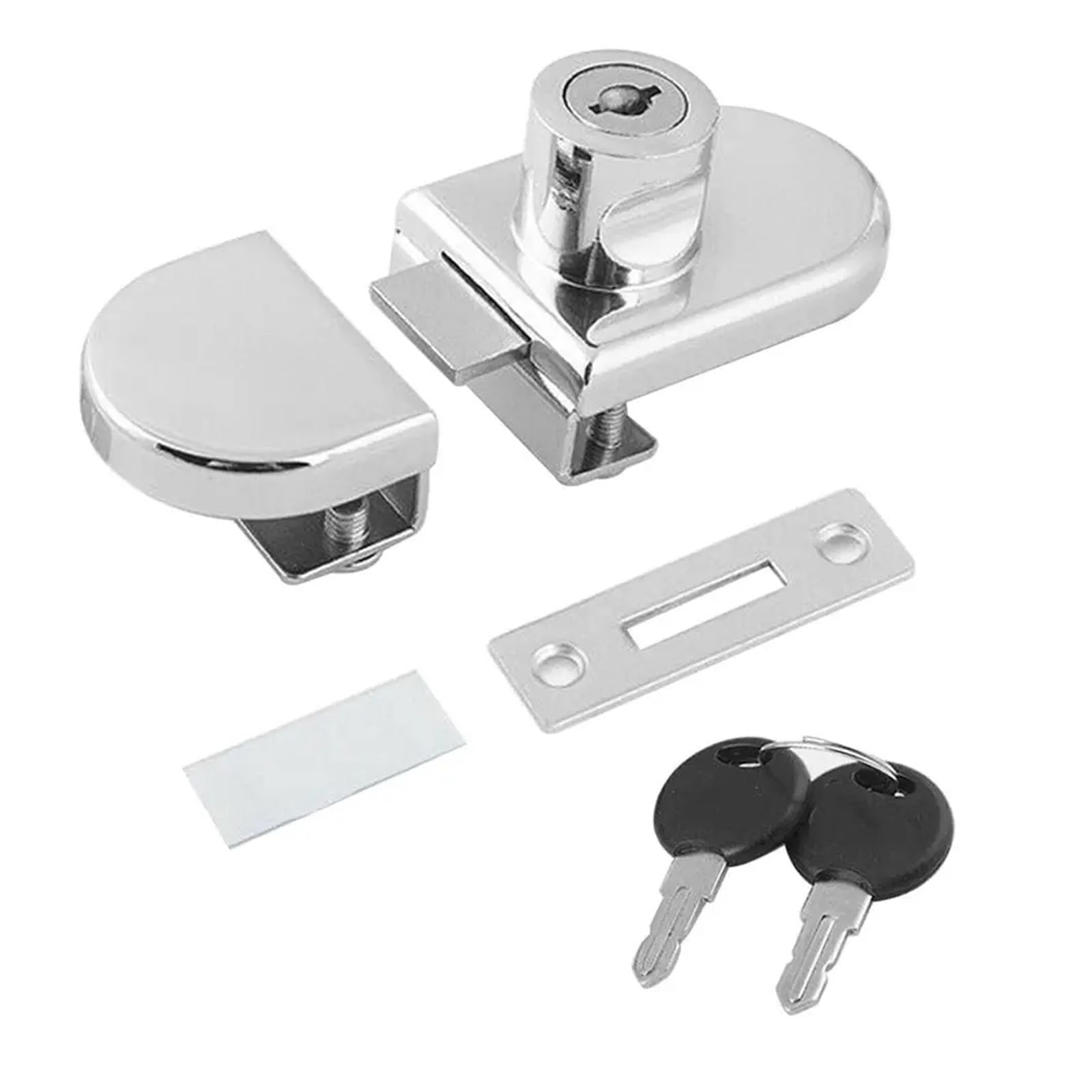 Cerradura Para Puerta De Vidrio Cerradura deslizante abierta doble for exhibición de gabinete, cerradura puerta vidrio, for(Color 7)