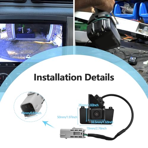 Image of Rear View Back Up Camera Compatible with Cadillac Escalade ESV Suburban 1500 2500 Tahoe Yukon XL 1500 2500 2009-2014 Replaces 22913932 19211811 22790290