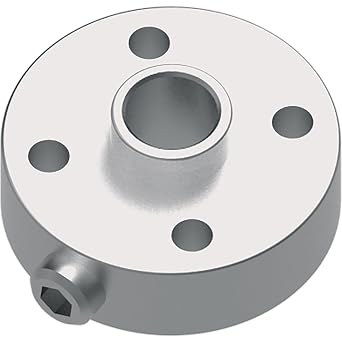Pitsco Education TETRIX MAX Motor Hub, Attach Wheels and Gears to Motor Shafts, Spare Parts for Robotics and Vehicles, Heavy-Duty Aluminum, Metal Motor Hub, Package of 2 with Set Screw