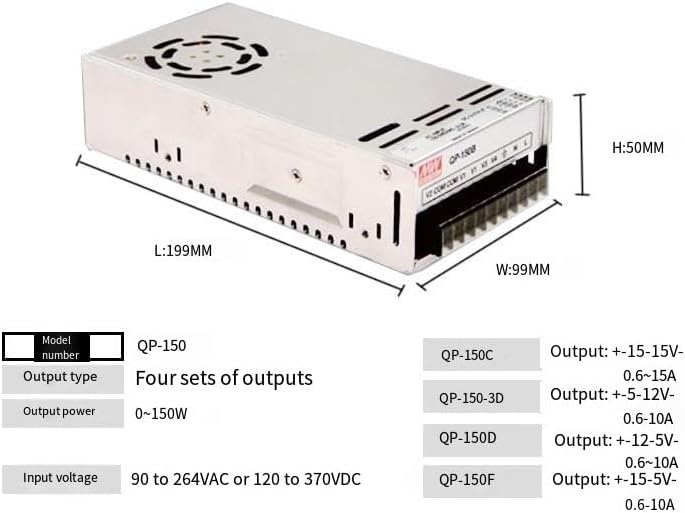 QP-150-3B 150W Four-Way PFC Power Supply
