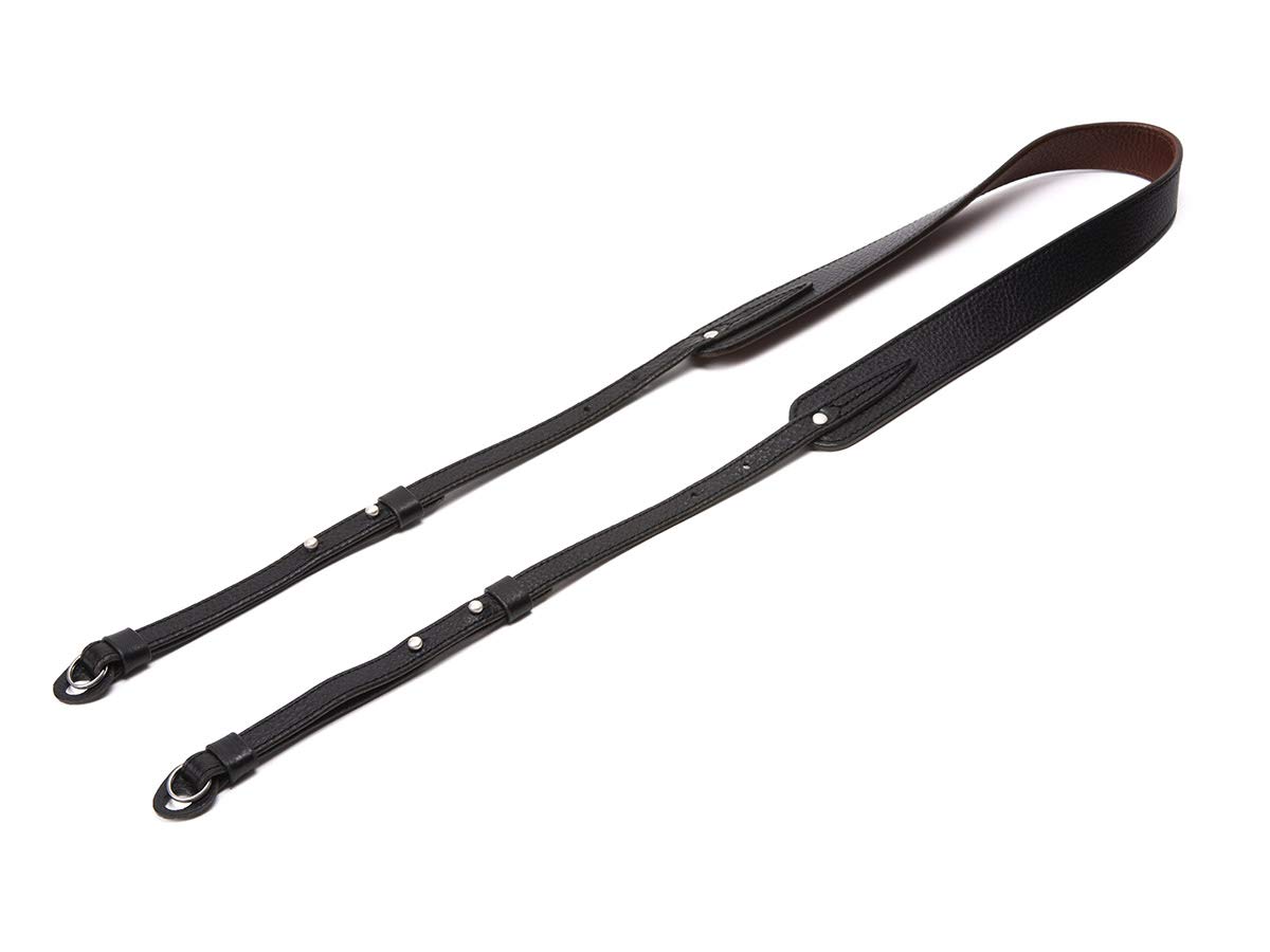 Artisan & Artist – ACAM-284 - Kameragurt – verstellbar – italienisches Leder – schwarz