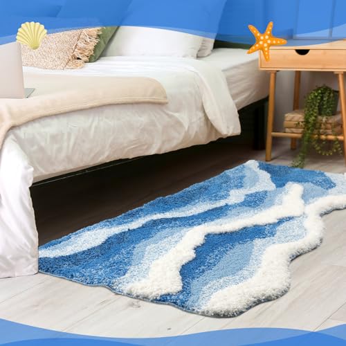 Tapete Ocean Waves Blue Ocean 47 x 24 pulgadas miniatura 6