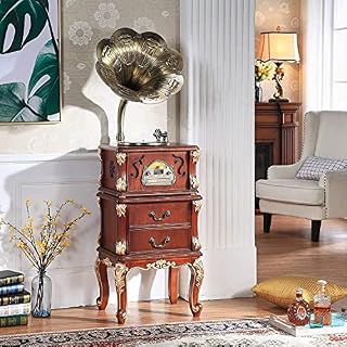 AMZOPDGS Tourne-Disque rétro, Gramophone, Rétro Bluetooth Big Horn Haut-Parleur en Bois Massif Vintage Turntable… - Les Beatles, Paul McCartney, John Lennon, RIngo Starr, George Harrison AMZOPDGS Tourne-Disque rétro, Gramophone, Rétro Bluetooth Big Horn Haut-Parleur en Bois Massif Vintage Turntable… – Image 3