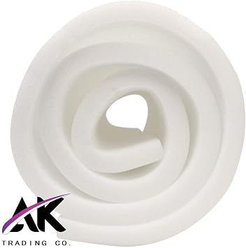 AK TRADING CO. CertiPUR-US Certified Premium Upholstery Foam (Upholstery Padding, Furniture Cushions & Bedding Support) - 1 H x 24 W x 66 L