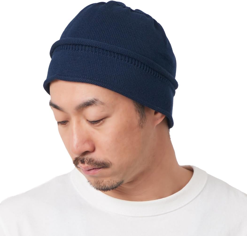 CHARM Skull Cap Beanie for Men & Women, 100% Cotton Fisherman Beanie, Knit Hat for All Seasons