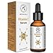 Produktbild Serum Vitamin C für Gesicht und Körper 30ml Glasflasche - C-Vitamin Serum mit reines Vitamin C - Vitamin E und Hyaluronsäure - Für Alle Hauttypen von Aromatika