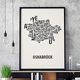 Osnabrück Buchstabenort Schwarz auf Naturweiß