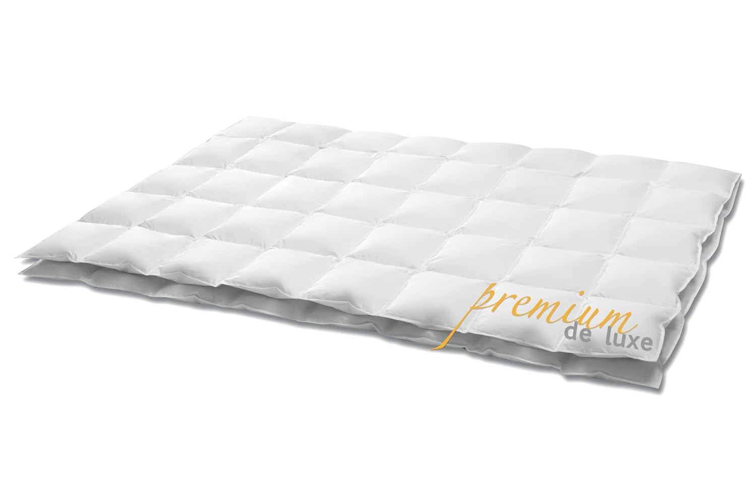 Hanskruchen Premium de Luxe Daunendecke, 90% Daunen, 10% Federn, EXTRA LEICHT, 135 x 200 cm