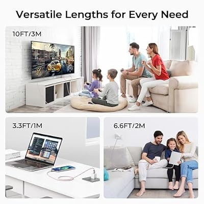 Basesailor USB to USB C Adapter 2Pack with Type C Charger Cable 3-Pack 3.3/6.6/10FT for iPhone 15 Pro Max,Samsung Galaxy Tab S9 A21 A51 A52 A53 A54 A70 A72 A73 A42 A34 A33 A14 A12 A22,S24 S23 S22 Ultr