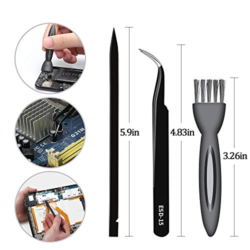 Screwdriver Set for Macbook E·Durable 10Pcs Phillips Pentalobe 5 T5 T6 Repair Tool Kit Fits for Macbook Pro/Air/Retina