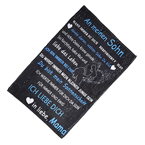Warm Letter Blanket, Soft Multifunction Easy To Store Comfortable Foldable Fashionable Letter Blanket Artistic For Bedroom For Living Room(Pj211007 A003, 150X120Cm/59.1X47.2In) #TOP3