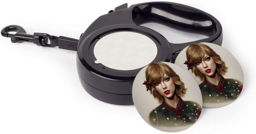 Artwork Retractable Pet Leash - Seasonal Leash - Christmas Dog Leash - 118 inches
