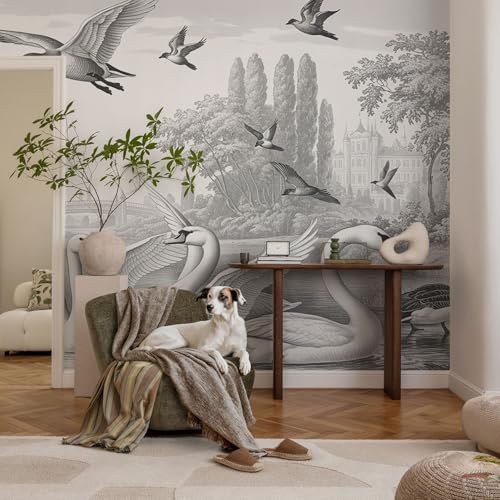 Cubiertas de pared adhesivas de paisaje clásico para tapar imperfecciones de salón 3