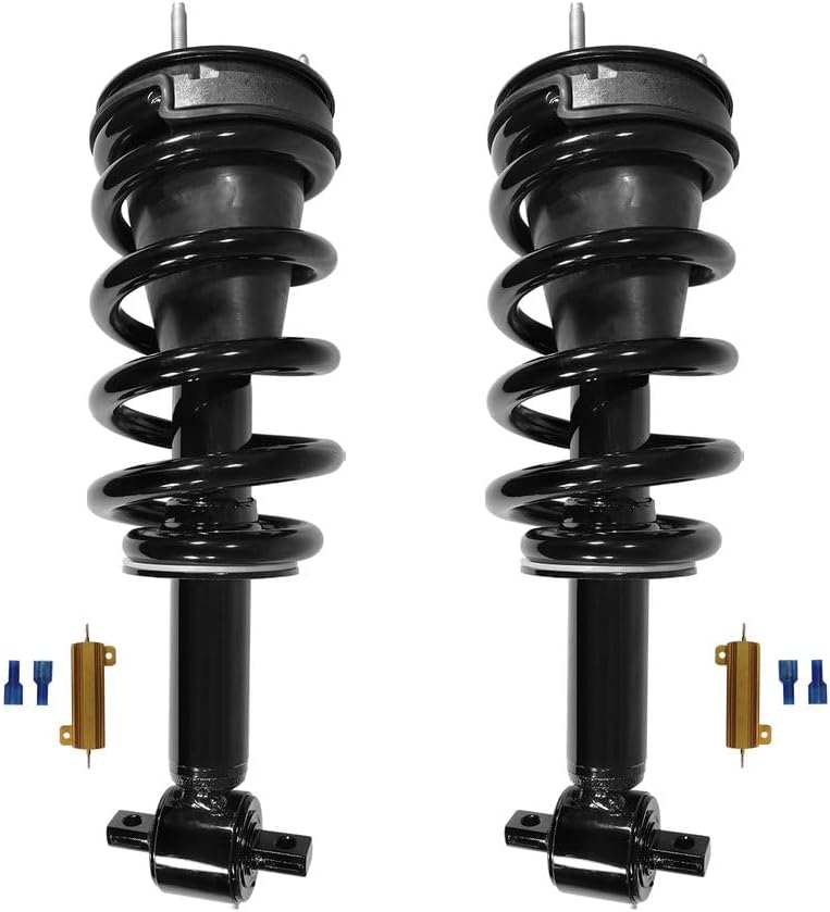 Front Active Suspension to Passive Complete Struts Assembly Conversion Kit Replacement for 2007-2017 GMC Yukon (Pair)
