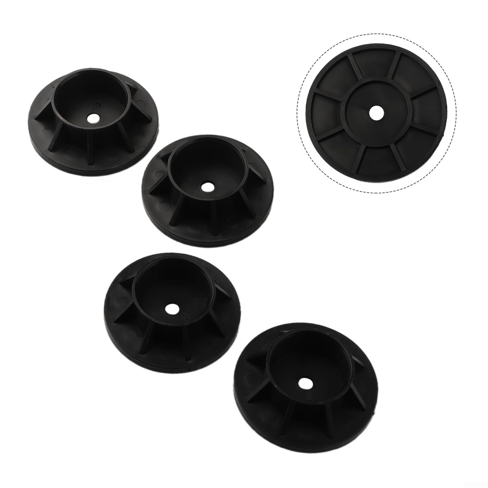 Tapa de plástico para patas Intex 25021, compatible con piscinas de marco de metal de 18 a 24 pies y modelos rectangulares pequeños 28279/28270/28271, se adapta a agujeros verticales de 2 pulgadas