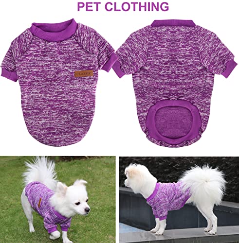 HuaLiSiJi Dog Jumper Large Dog Sweatshirt Chihuahua Jumper Fleece Inside Soft Cozy - Image 3