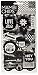 me & my BIG ideas Pocket Pages Chipboard Stickers, Hey You, Black/White