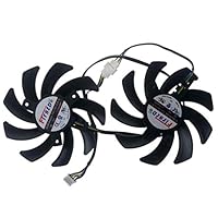 Allpartz DC10H12S9-C FD7010H12S 85mm DC12V 0.35A 4Pin Replacement Graphics Video Card PC Cooling Dual Fan