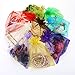 Stratalife Organza Bags 5X7 Mesh Sheer Drawstring Bags for Wedding Party Favor, Jewelry Storage, 100PCS Mix Color