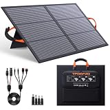 TPDEFZQ 110W Portable Solar Panel ETFE IP67 Waterproof 20V Foldable Solar Panel Charger, 25% High Efficiency for Outdoor Camping,Laptops,Blackout,RV