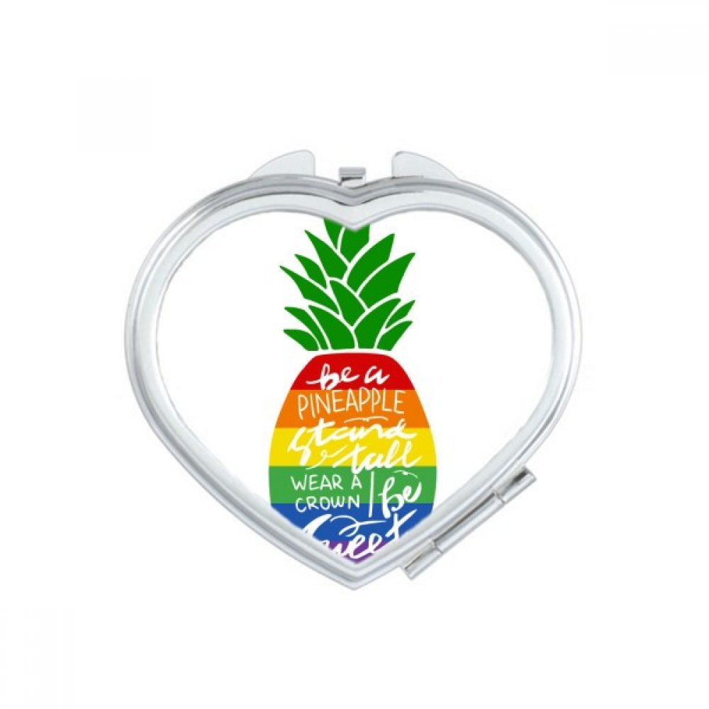 Miroir de maquillage LGBT mignon pour des retouches beauté rapides en voyage