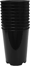 Kingston Tools 10x Extra Tall & Deep Premium 3L Black Plant Pots Recycled Plastics Made in the UK