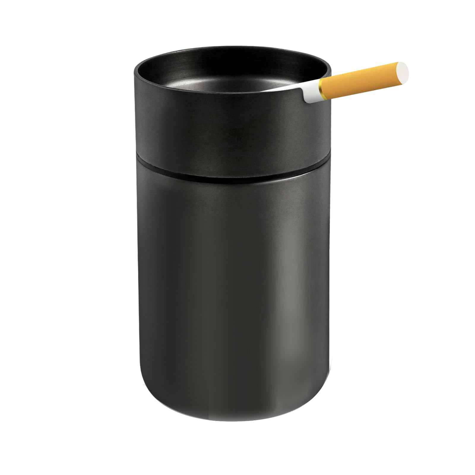 JOCHA Car Ashtray with lid smell proof Stainless Steel Portable Smokeless Detachable Windproof Self Extinguishing Butt Bucket Ash Tray for Most Car Cup Holder for Outdoor Travel Home Office - ashtrays | Mubboo