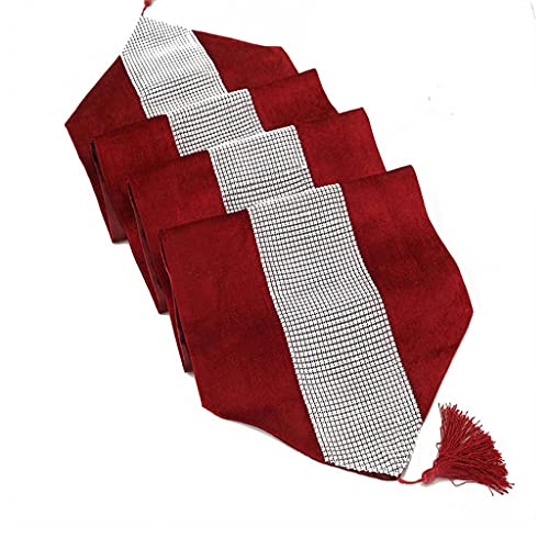 Chemin de table rouge européen strass 32 cm cadeau maison - 2