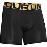 Under Armour Mens New Elite 6'' BoxerJock Black/Stealth Gray/Black MD