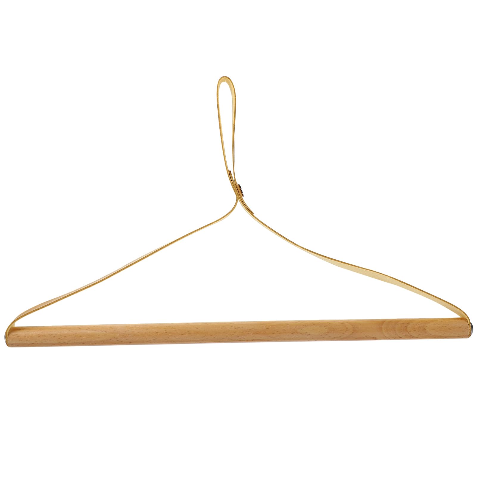HOMOCONO Beech Wooden Suit Hanger Space Saving Camping Hanger Heavy Duty for Clothes