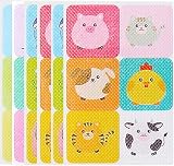 108 Pezzi Cartoon Repellente per Zanzare,Naturale Patch Zanzare,Anti Repellente Della Zanzara Patch Cartone Animato, Adatto per Campeggio All'aperto per Adulti e Bambini (36pcs)