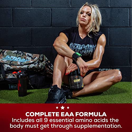 Redcon1 Grunt Eaas, Blood Orange - Sugar Free, Keto Friendly Essential Amino Acids - Post Workout Powder Containing 9 Amino Acids To Help Train, Recover, Repeat (30 Servings) #TOP2