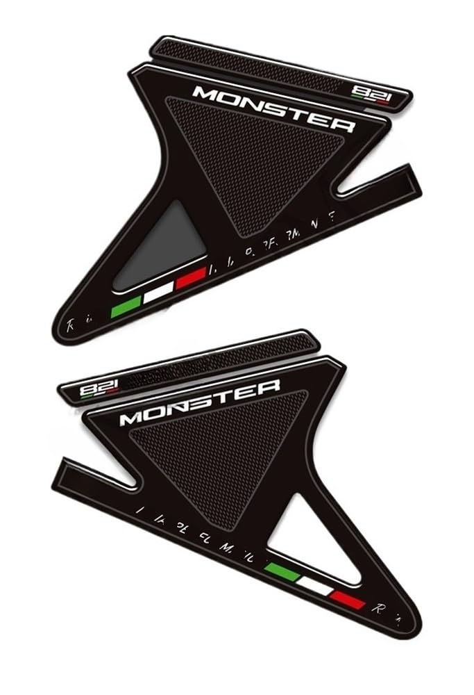 Autocollants antidérapants réservoir Monster 821 - Finis les glissements