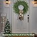 Artgar 26 Inch Pine Wreath - Christmas Wreaths for Front Door - Real Touch Pine Wreath - Large Artificial Green Wreaths for Walls Windows Porches Farmhouse Indoor Outdoor Home Decor