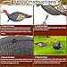 Turkey Decoy for Hunting - 4 Pack Turkey Decoys with Collapsible Stake, Foldable Lightweight Hen Decoys, Funky Jake Decoy, Realistic Fan Decoy, Hunting Gear Accessories for Field, Forest & Outdoor