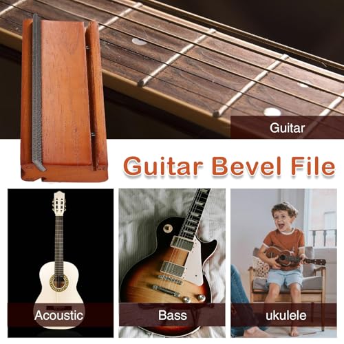 Lime pour extrémités de frettes de guitare basse et ukulélé