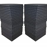 FOAMENGINEERING 48-Pack Acoustic Panels Studio Soundproofing Foam Wedge tiles 1