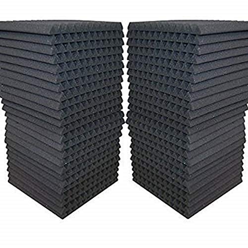 48-Pack Acoustic Panels Studio Soundproofing Foam Wedge tiles 1