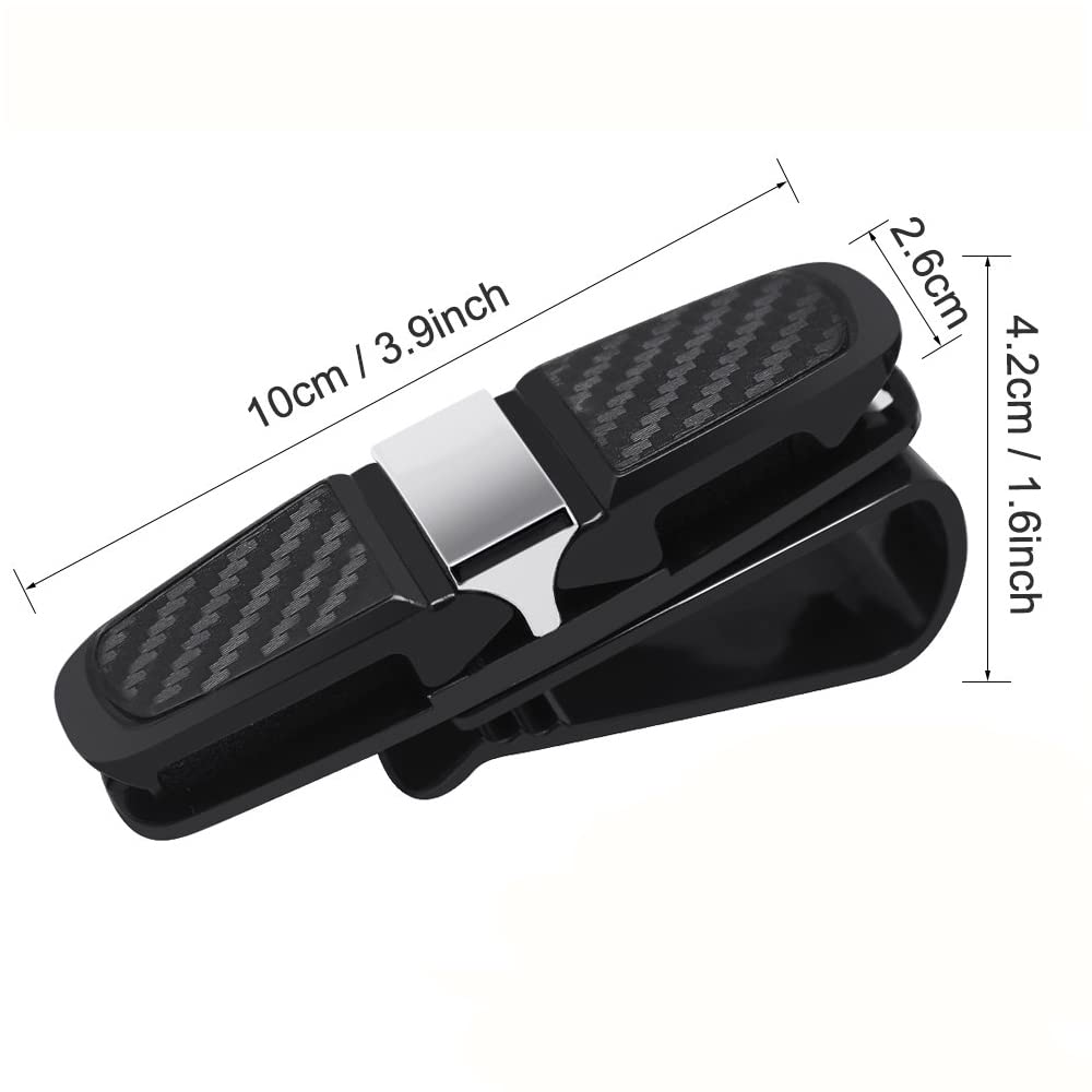 Porta Occhiali Da Sole Per Auto - Set Da 3 Clip Universali Per Visiera